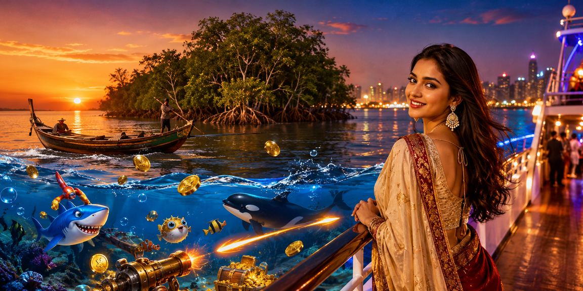 চট্টগ্রামের সমুদ্রসৈকতের পরিবেশে ফিশিং গেম উপভোগ